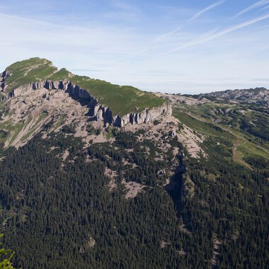 Hoher Ifen vom Grat des Muttelbergkopf aus