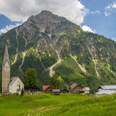 Blick auf Mittelberg